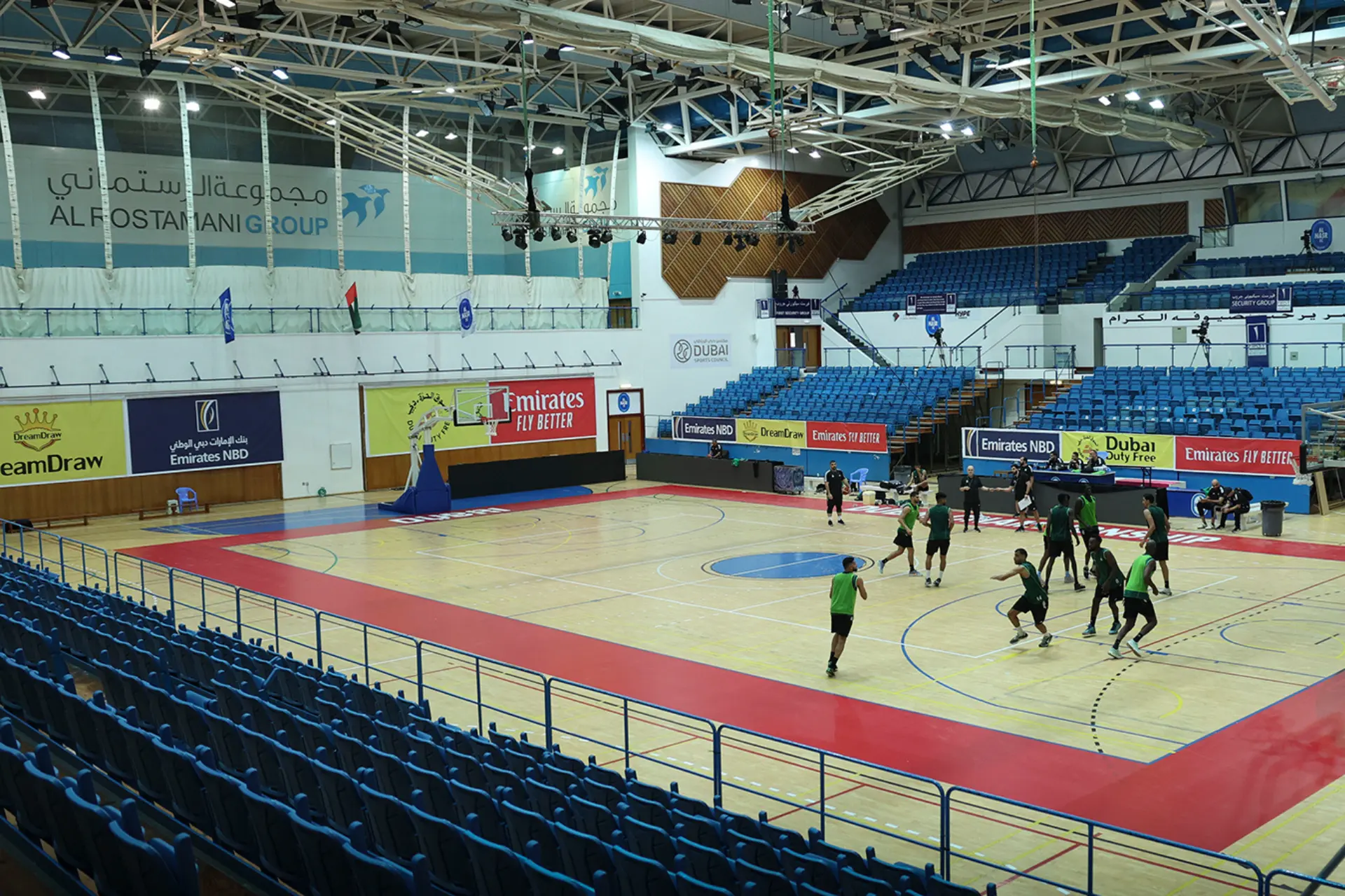 Wooden Sports Flooring in UAE – Indoor Court Installation by ESCC